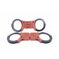 GRILLETE RIGIDO PLEGABLE ULTIMATE negro/rojo doble cerradura - TCH852B/R